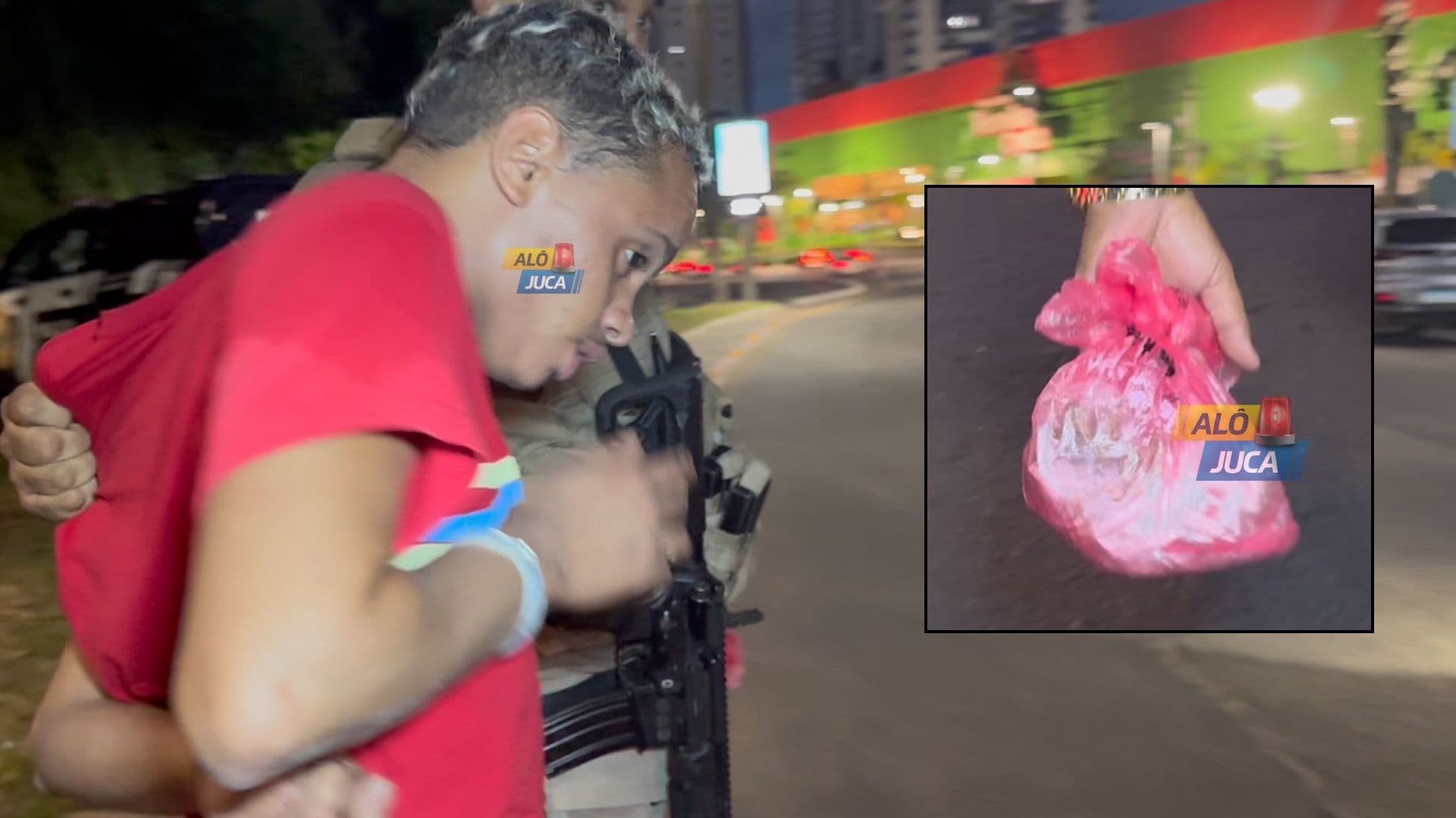 Imagem de SACOLA DE DROGAS: homem é preso pela 47ª CIPM no bairro de Pau da Lima