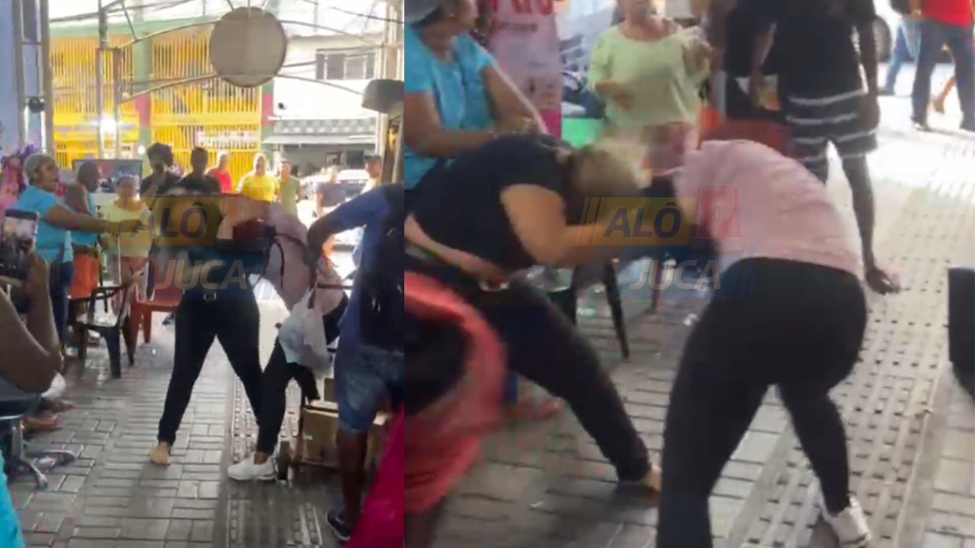 Imagem de BECO DA BELEZA E DO CACETE: briga entre manicures termina em pancadaria na Avenida 7