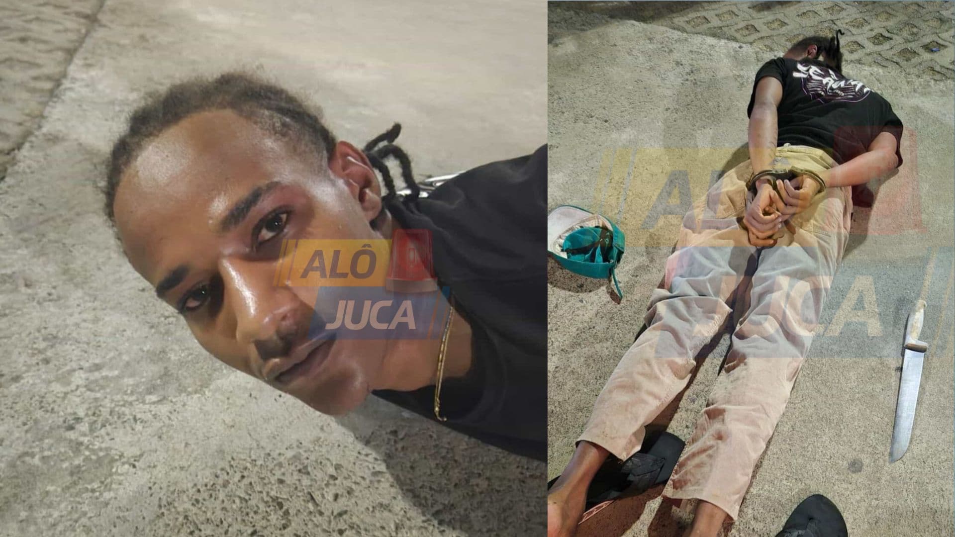 Imagem de DE PEIXEIRA NA MÃO: ladrão é preso após roubar corredores na orla do Jardim de Alah; comparsa fugiu de moto