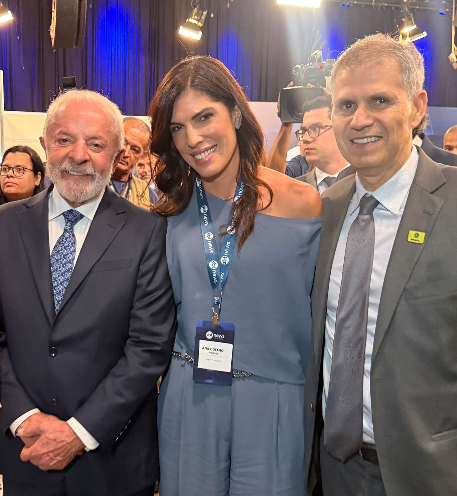 Imagem de Ana Coelho, CEO do grupo Aratu participa do lançamento do SBT News e encontra presidente Lula