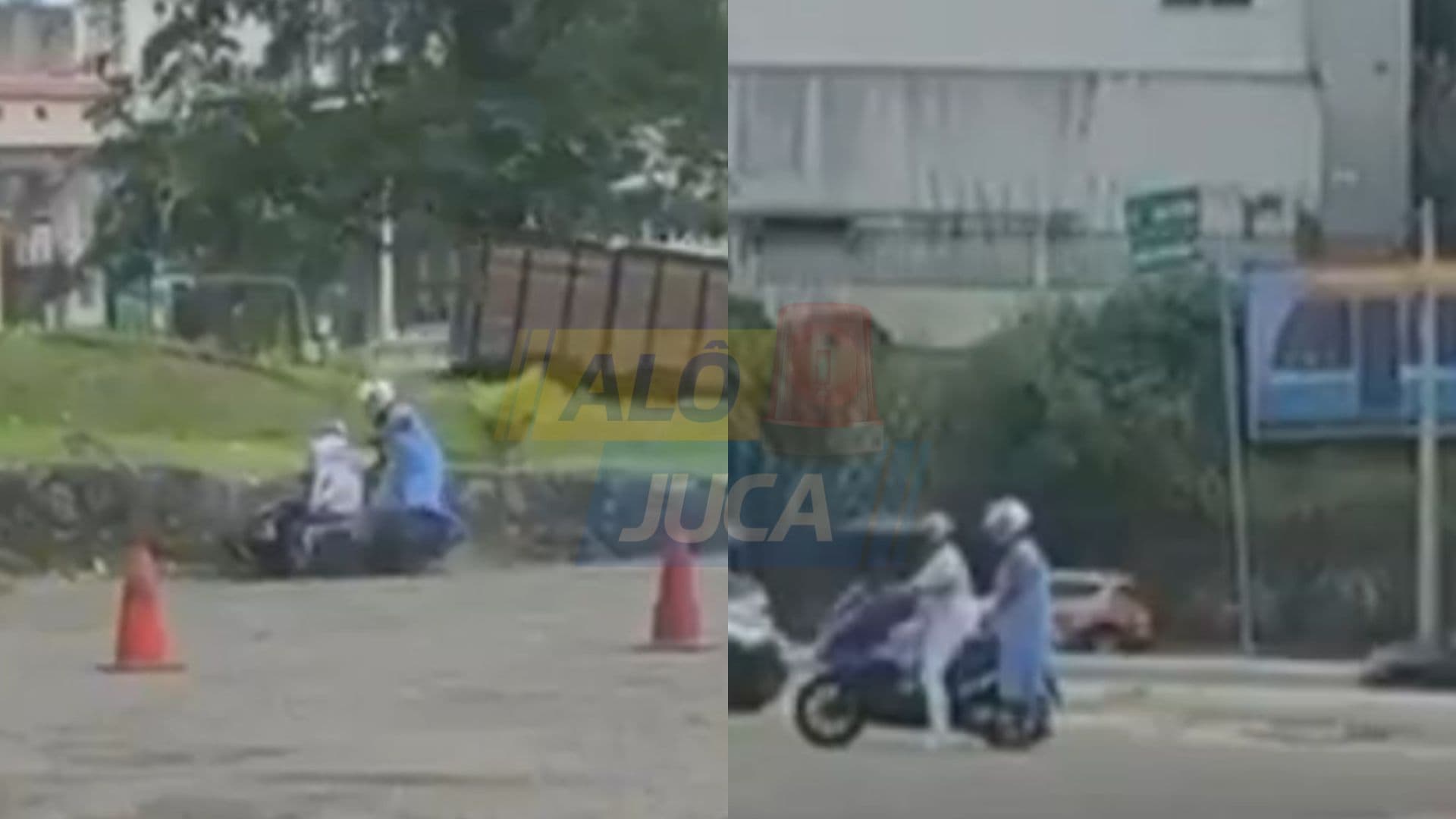Imagem de VEJA O VÍDEO: mulher sofre acidente ao aprender a andar de moto em Salvador
