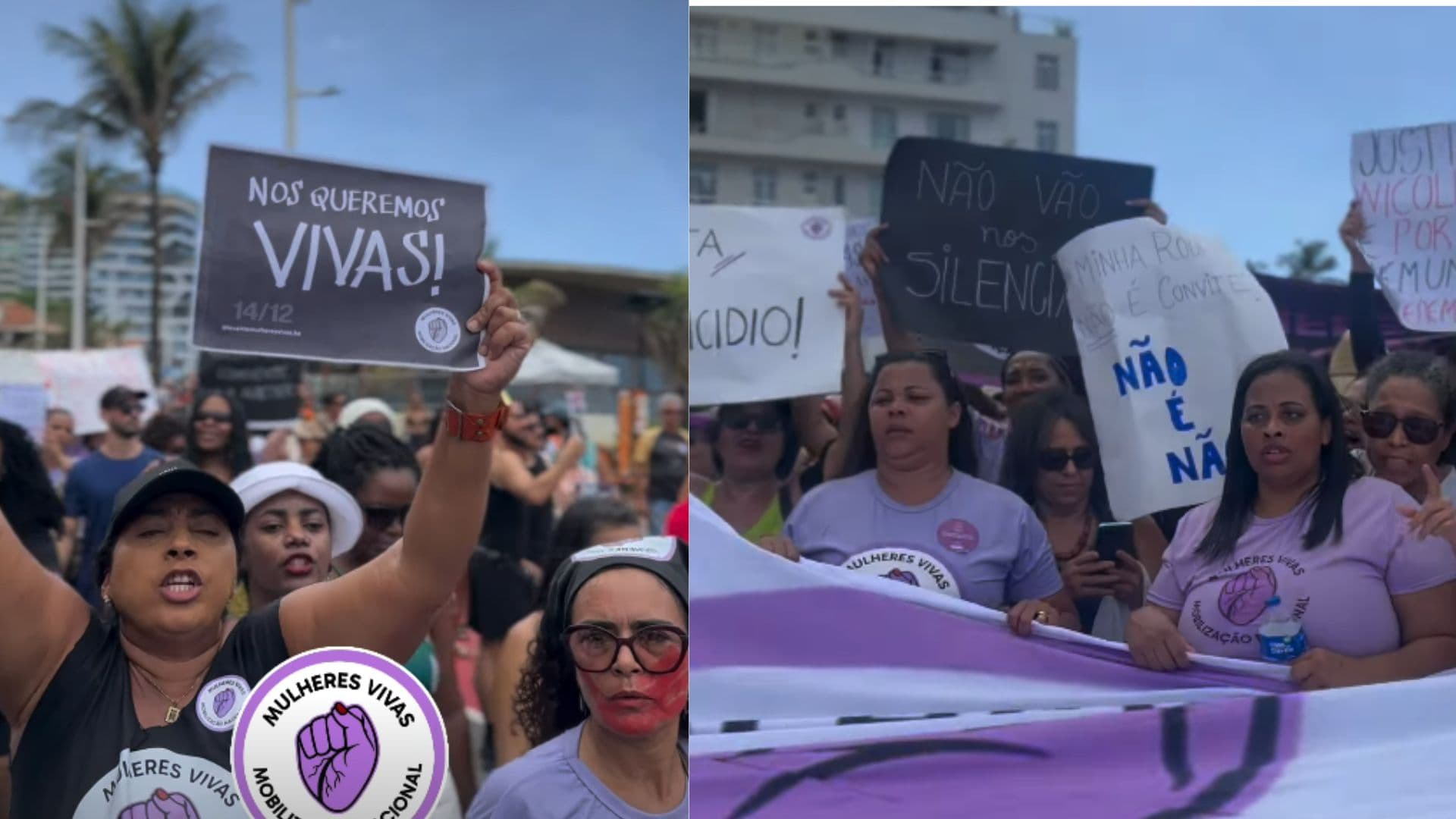 Imagem de PROTESTO: mulheres vão às ruas contra o feminicídio neste domingo (14) na Barra