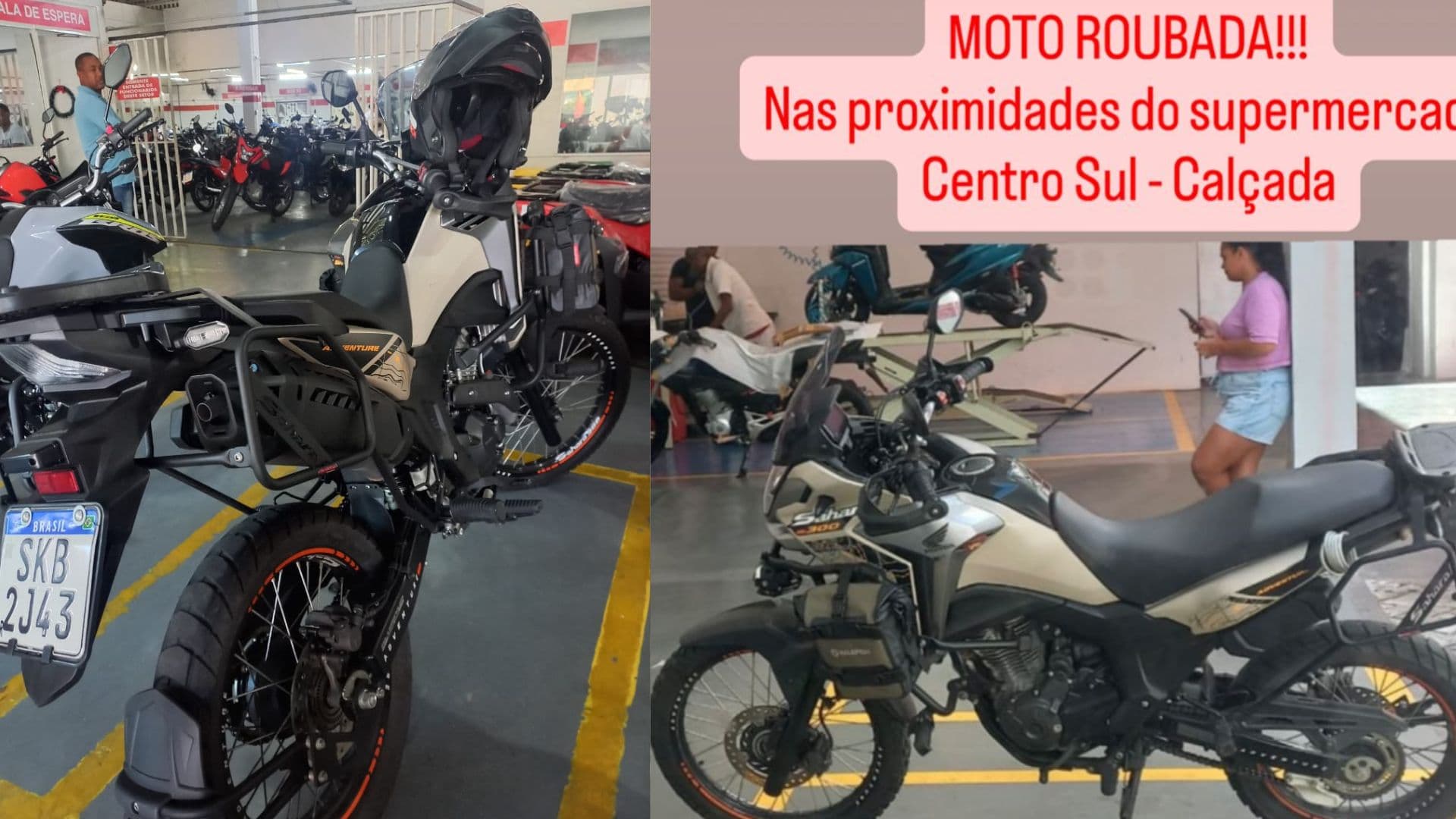 Imagem de AUDÁCIA SEM LIMITE: moto de comandante da K9 é roubada no estacionamento do Centro Sul da Calçada