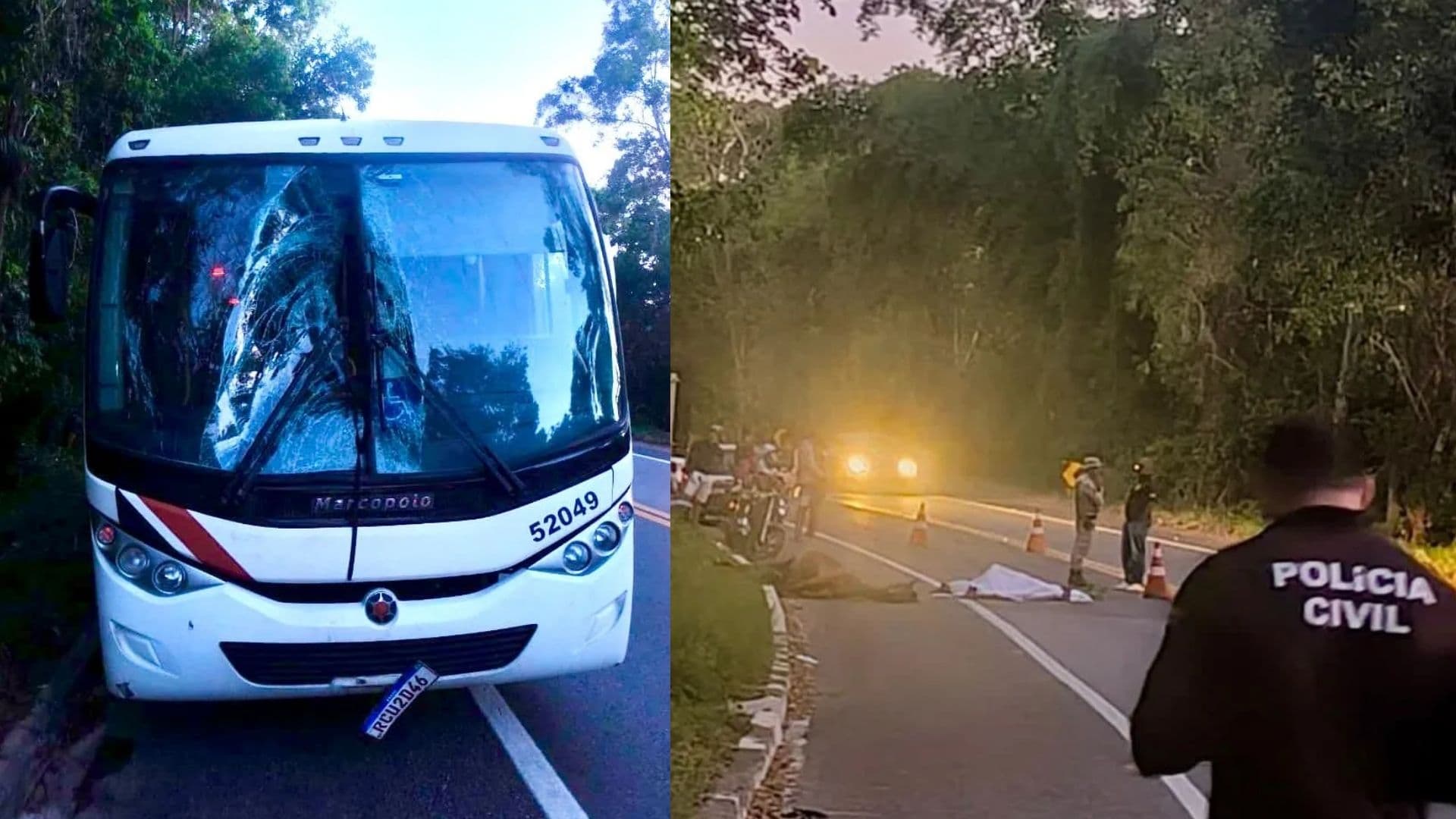 Imagem de COLISÃO FATAL: Homem cai de cavaloe e morre após ser atingido por ônibus em Mata de São João